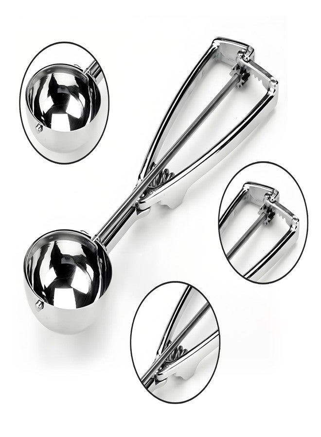 Anphly Thickened Stainless Steel Ice Cream Scoop Fruit Scoop,Table, Cookie Scoop For Baking, 2.4inch（6cm）, 1 piece for sale - Image 2